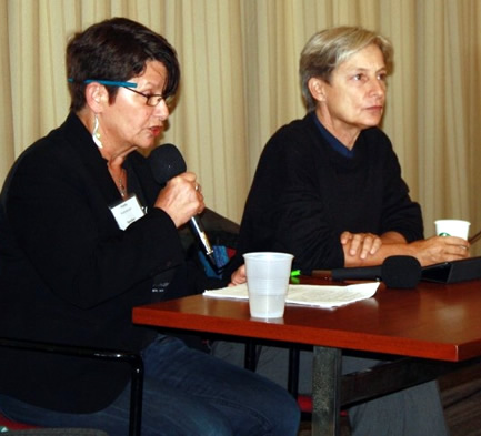 Penny Rosenwasser and Judith Butler at Open Hillel Conference October 2014