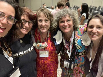 Penny Rosenwasser (2nd from left) with workshop group.